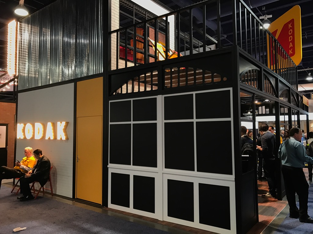 Kodak had a giant booth that was getting some attention. It seems they've come back from the brink of death