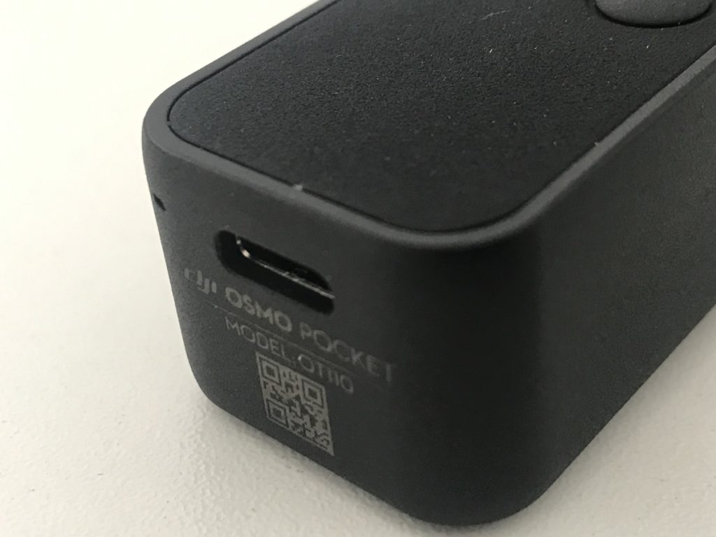 DJI Osmo Pocket USB-C port