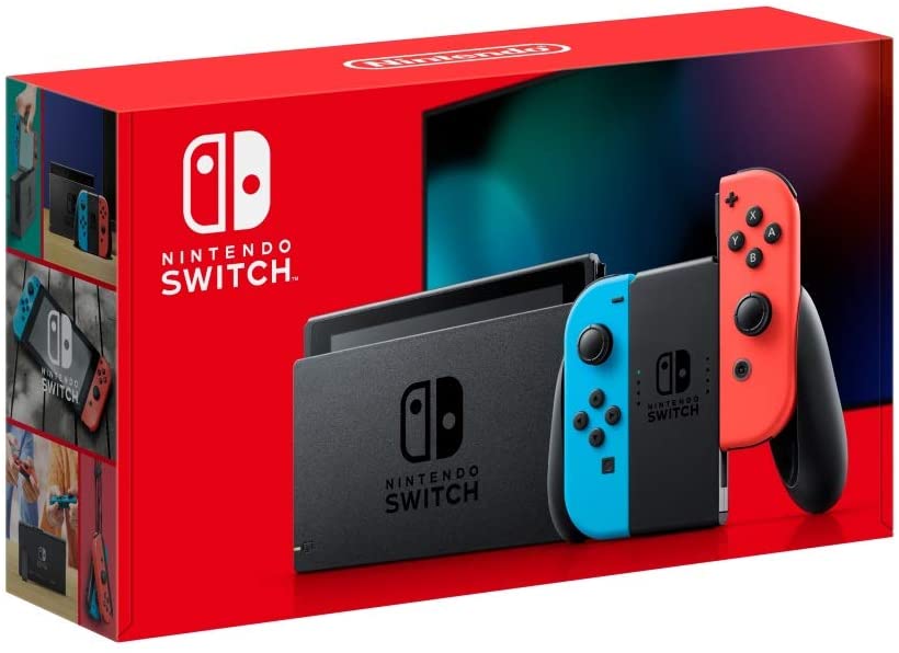 Nintendo Switch in red box